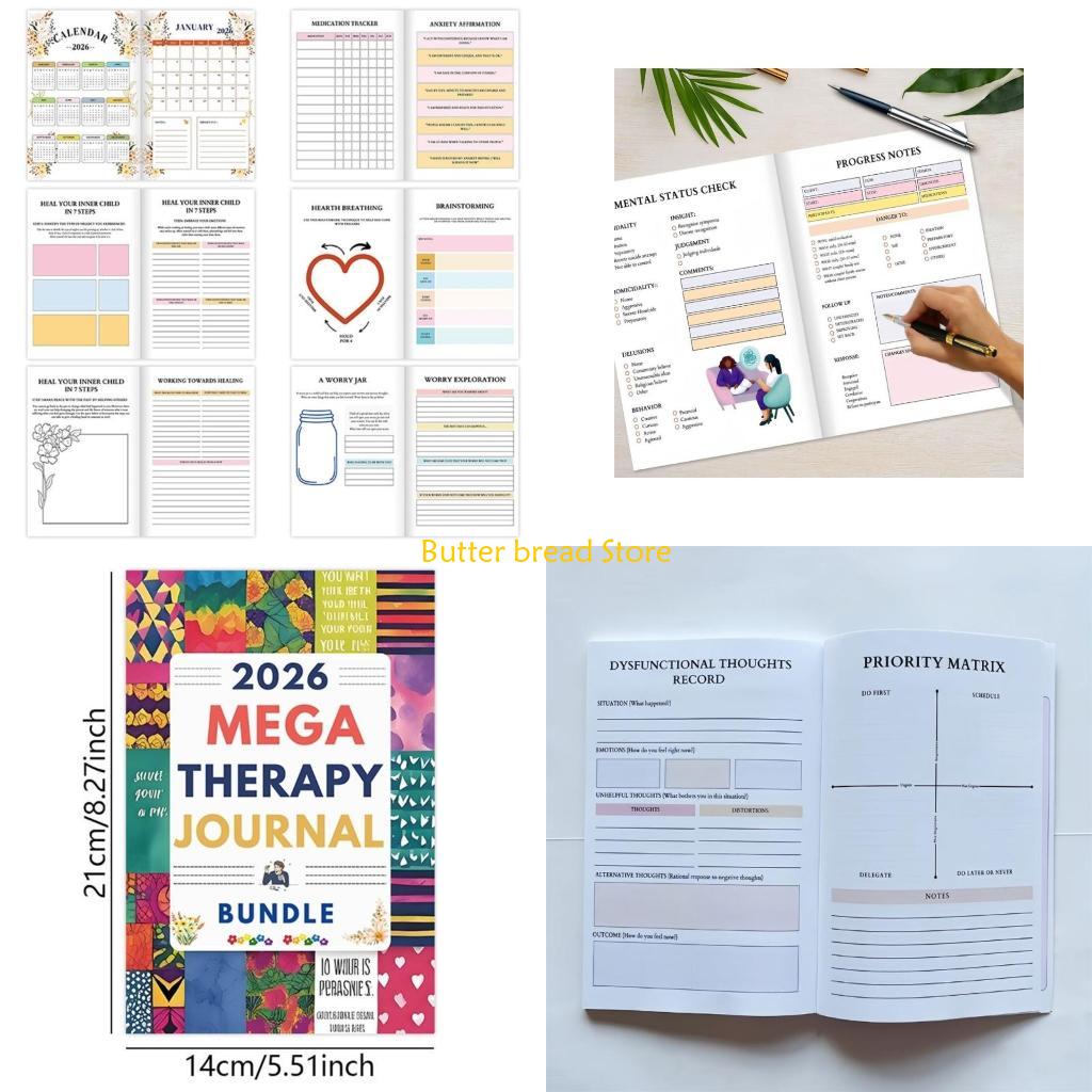Health Wellness Journal - W89c diário recuperação saúde mental planejador
